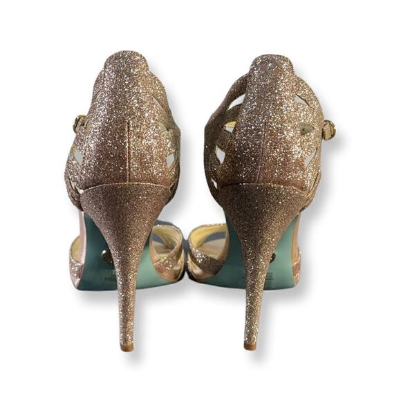 Betsey Johnson - Blue Bottom Champagne Heels - Picture 7 of 9